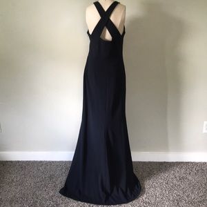 BHLDN Navy Criss Cross Back - Klara Long Dress